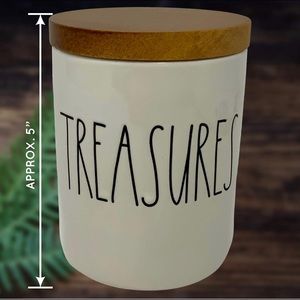 NEW Rae Dunn Treasures Canister Bathroom Kitchen